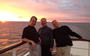 Cruise Ship Jazz Band. Relaxing on the back deck before a four hour deck dance on the Amazon!